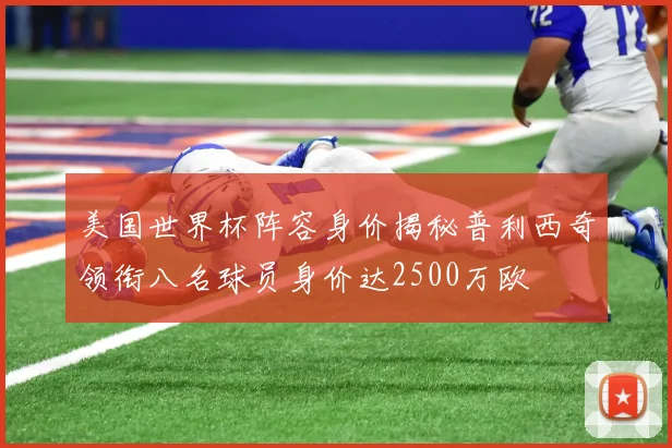 美国世界杯阵容身价揭秘普利西奇领衔八名球员身价达2500万欧